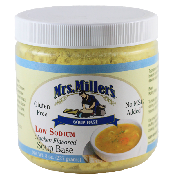 Low Sodium Chicken Soup Base 6/8oz - Mrs Miller's