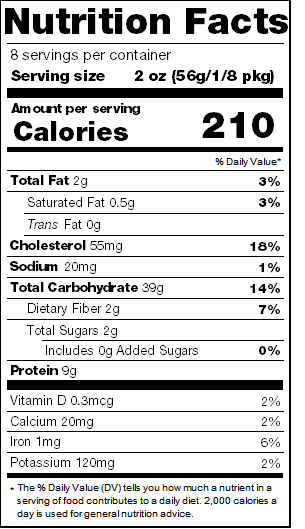 nutrition info Medium Egg Noodles