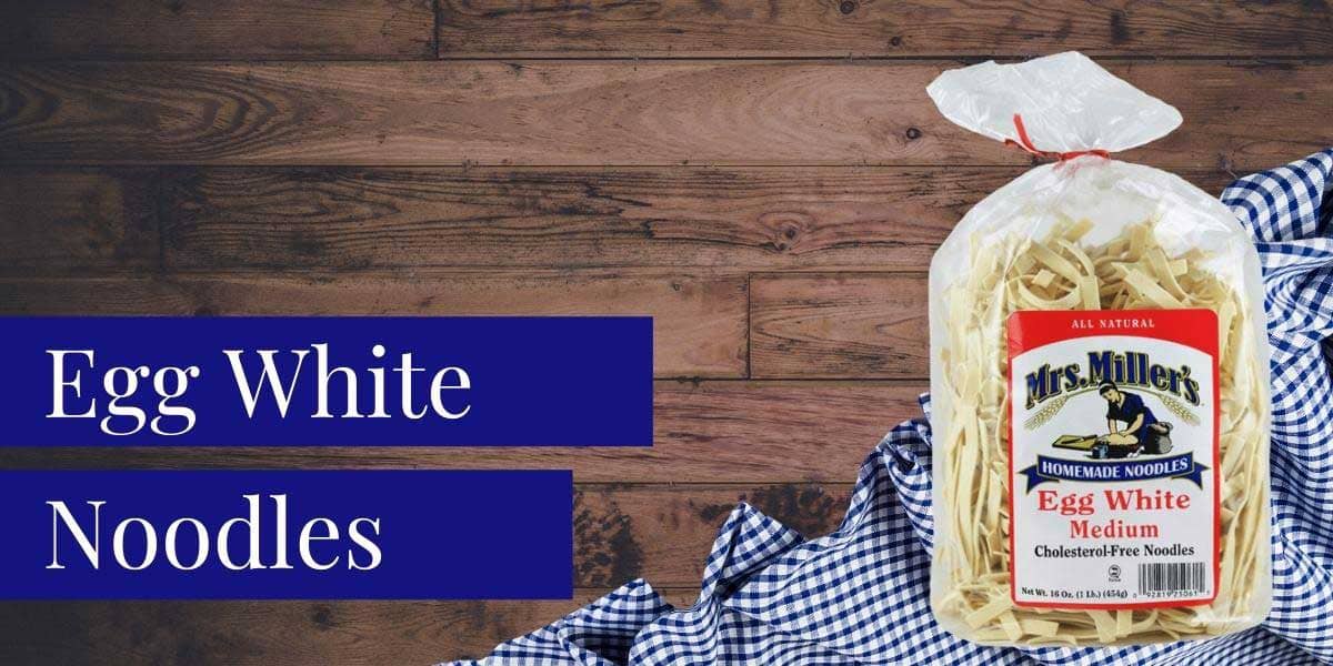 Egg White Medium Noodles Mrs Miller's Homemade Noodles