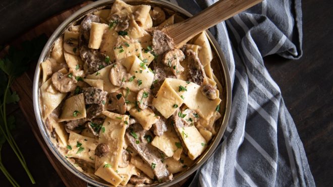 Beef Stroganoff Dish