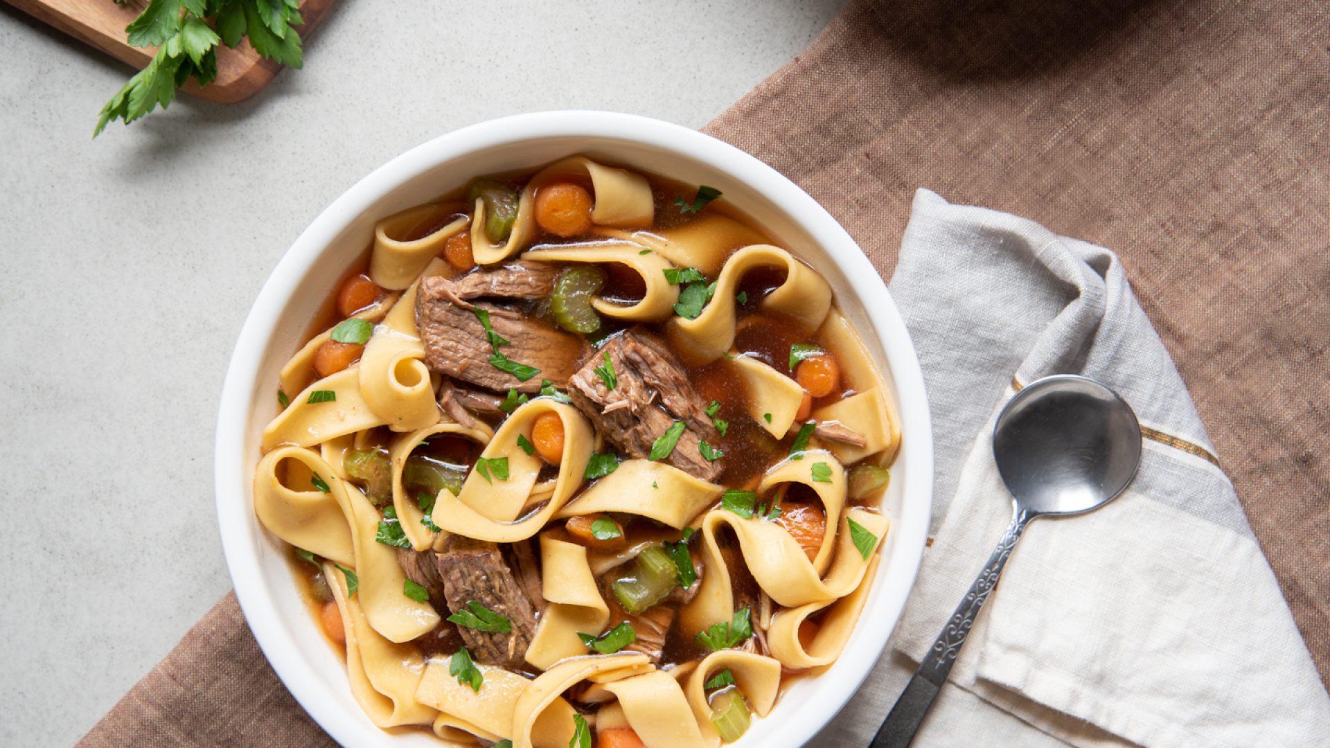 Beef and Noodle Soup