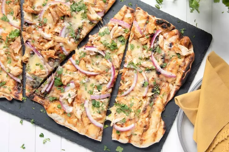 Grilled BBQ Chicken Pizza