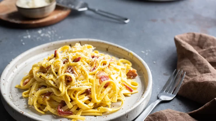 This pasta dish is known all over the world, and for good reason – it's delicious! We recommend using Mrs. Miller's Egg Noodles for this dish, as their chew holds onto the sauce perfectly.
