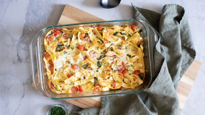 Breakfast Noodle Casserole Recipe