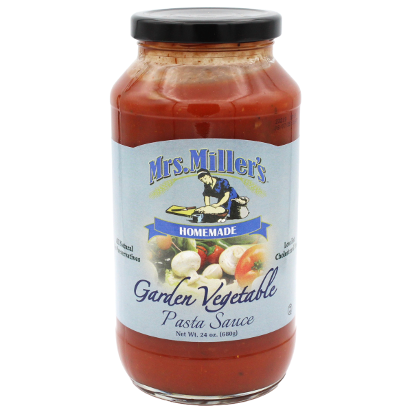 24 oz Garden Vegetable Pasta Sauce – Mrs Miller's Homemade Noodles