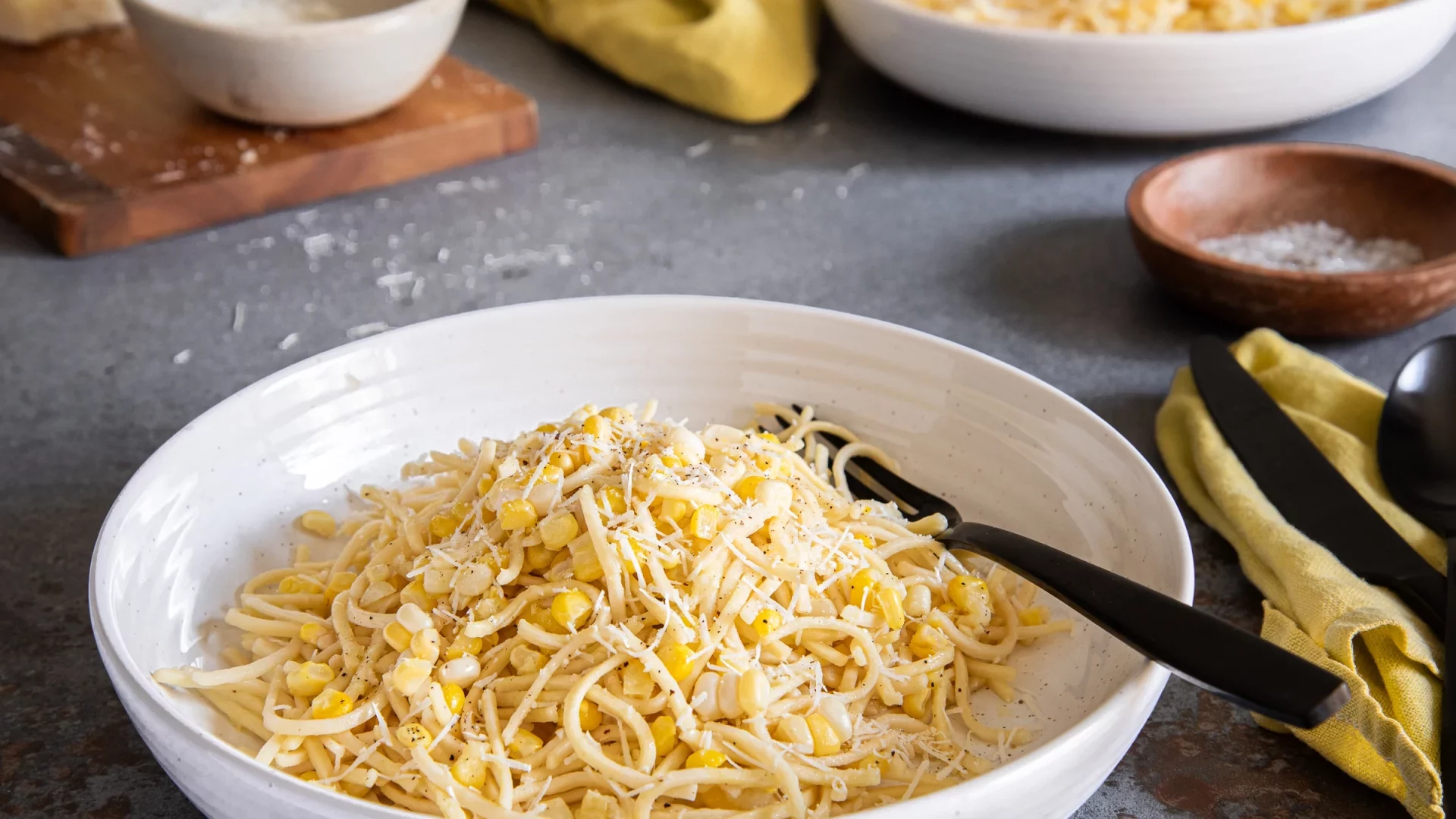 Amish Sweet Corn Cacio e Pepe