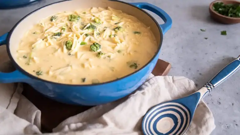 Broccoli Cheese Noodle Soup