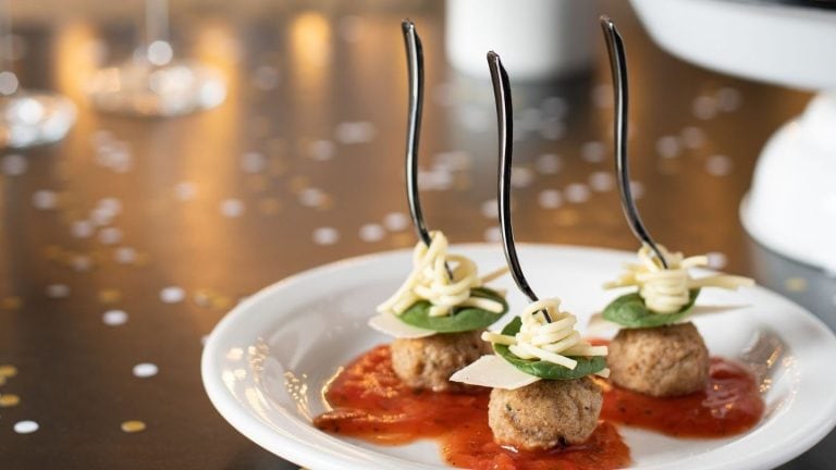 Spaghetti Meatball Skewers